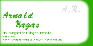 arnold magas business card